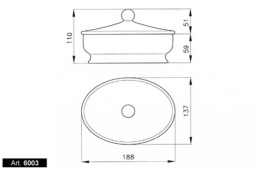 Фото Емкость с крышкой Nicolazzi Classic 6003 A, антик