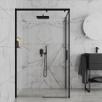 Душевое ограждение 120х80 см Paini Dax-DaxR 84YO12080 черный