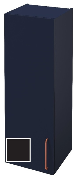 Шкаф-пенал Jacob Delafon Odeon Rive Gauche 40 см, EB2571G/D-RX-M61, цвет чёрный матовый, ручки на вы