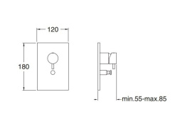 Cristina Tricolore Verde TV61951 Смеситель для ванны