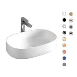Раковина накладная 55 см ArtCeram Cognac (COL003 05 00) белый