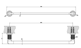 Держатель полотенца Gessi Inciso (58500#031) хром