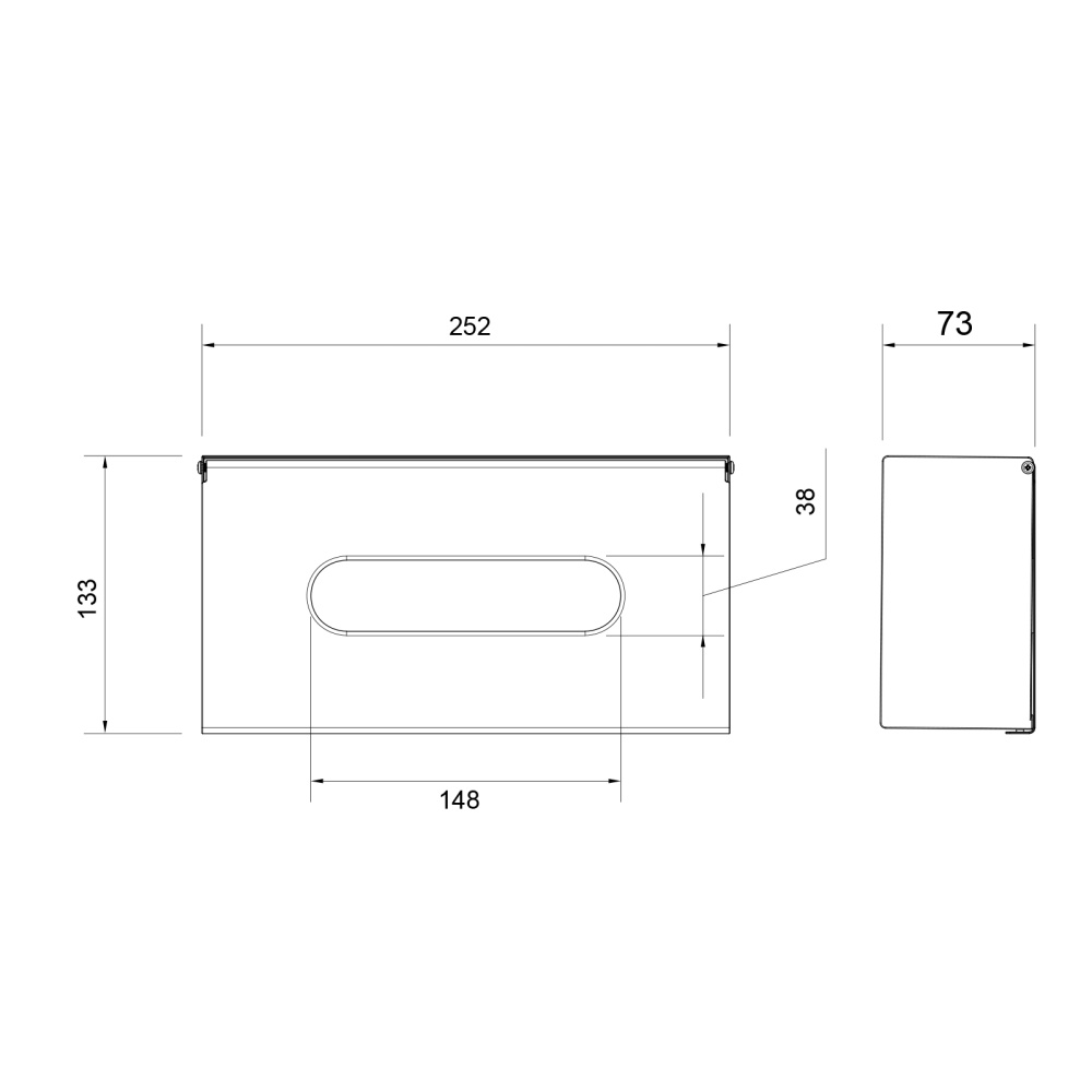 Фото Бокс для салфеток Timo Petruma 15244/03 черный