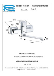 Смеситель Remer для кухни RR S41 гор подв