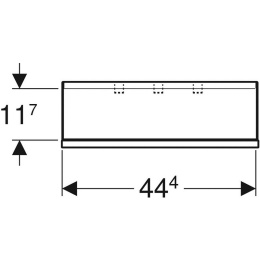 Geberit Smyle Square 500.362.JL.1 Полочка, мебельная