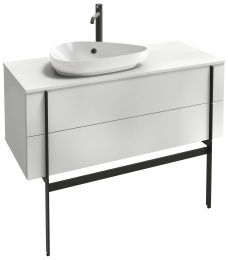 Тумба под раковину Jacob Delafon Nouvelle Vague 100 см, EB3040-G1C, белый глянцевый