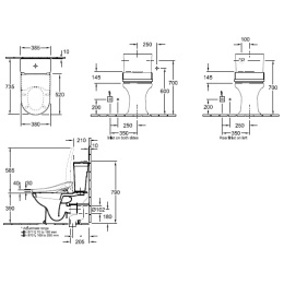 Напольный унитаз Villeroy&Boch Hommage 666210R2 / 772111R2