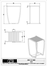 Табурет Gessi Mimi (33381#031) хром