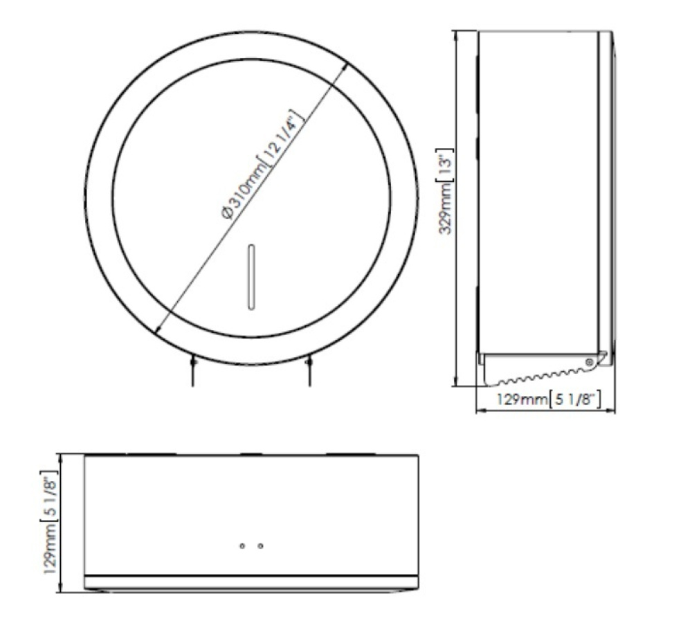 Фото Диспенсер для туалетной бумаги Mediclinics PR2787 цвет белый