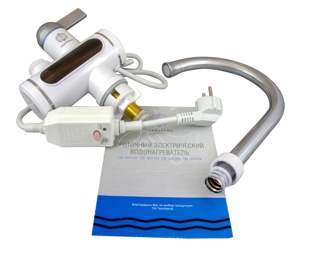Фото Проточный водонагреватель TSARSBERG электрический (TSB-WH1204)