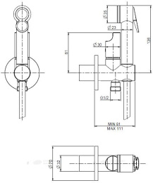 Фото Fima Carlo Frattini F2310BS гигиенический душ со смесителем белый