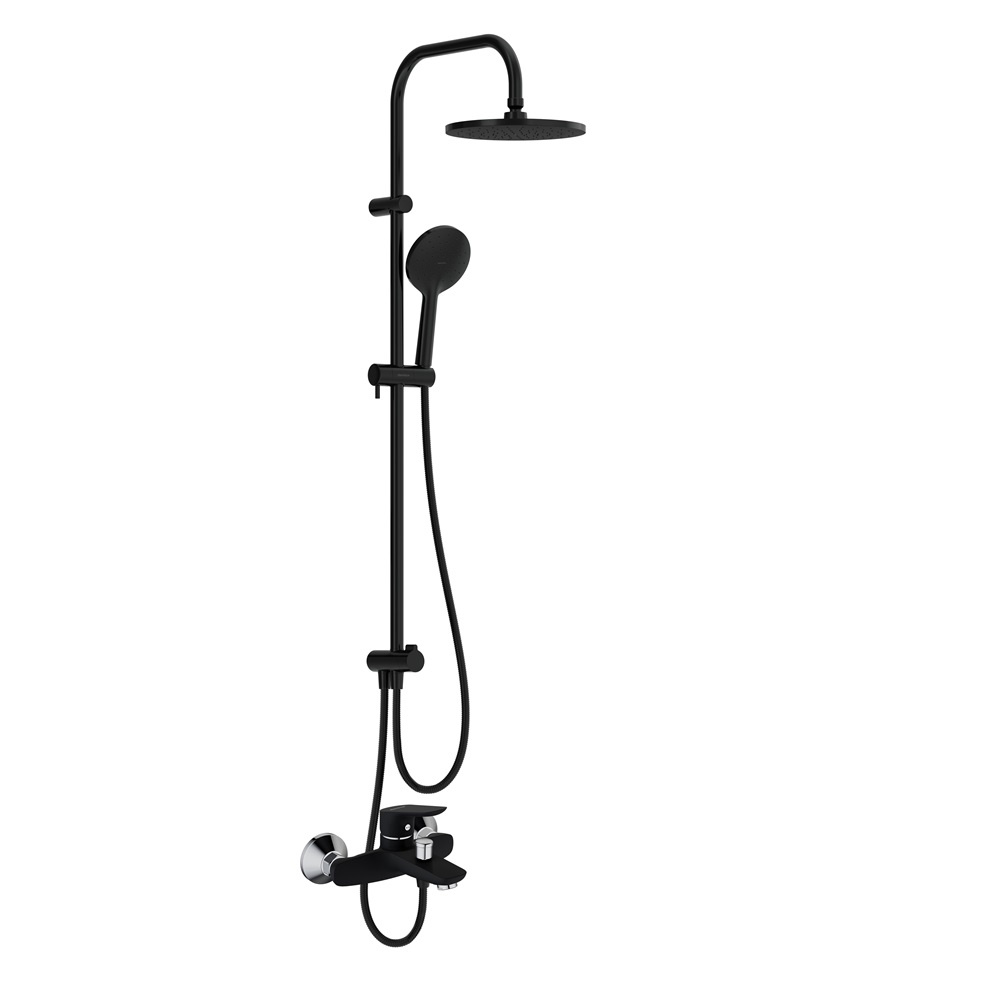 Душевая система со смесителем Damixa Orgin Bit (408771430) черный