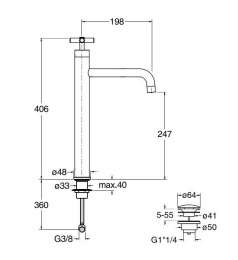 Cristina Exclusive EV22251 Смеситель для раковины