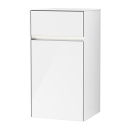 Фото Villeroy Boch Collaro C032L1DH Шкаф боковой для ванной комнаты, петли справа (Glossy White)