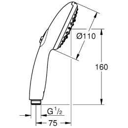 Ручной душ Grohe Tempesta 110 (28419003) хром