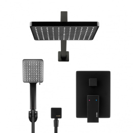 Фото Душевой комплект Swedbe Platta 5555B черный