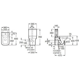 Фото Бачок для унитаза Roca Dama-N (341782000) белый