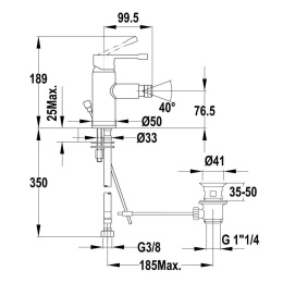 Teka Alaior XL 226220200 Смеситель для биде