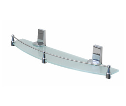 Полка стеклянная с бортиком WasserKRAFT Lopau K-6044