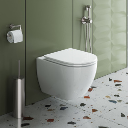 Унитаз подвесной безободковый CEZARES STYLUS-TOR CZR-6601-TH-TOR/CZR-2011-SC