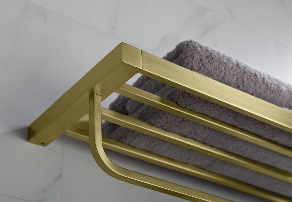 Фото Полка для полотенец Timo Selene 17058/17 золото матовое