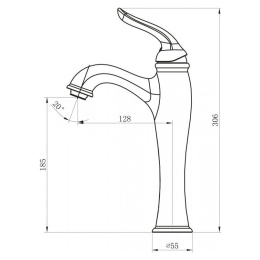 Смеситель для раковины BelBagno Tiffani TIF-LMC-CRM