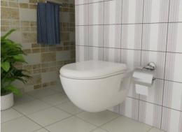 Подвесной унитаз с функцией биде Serel Smart SM12BM 35.5 x 48.5 x 33.5 см сиденье, Soft Close, белый