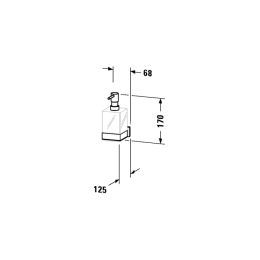 Дозатор Duravit Karree 0099541000, хром
