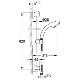 Душевой гарнитур Grohe Relexa Plus (28892000)