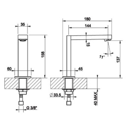 Излив Gessi Rettangolo (20094#031) хром