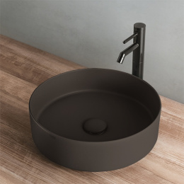 Ceramica CIELO Shui Comfort SHCOLAT40 FN - Раковина накладная Ø 40 см Fango