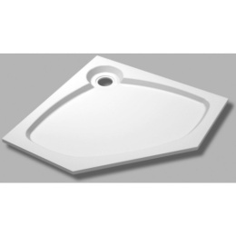 Поддон душевой Cezares Tray TRAY-S-P-100-56-W, 100 х 100 см, белый, из искусственного камня