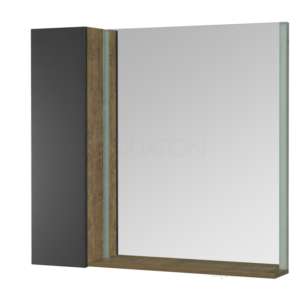 Шкафчик Aquaton модуль Терра 24 дуб кантри, антрацит 1A247403TEKA0