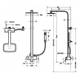 Душевой гарнитур Bravat Phillis (F956101C-A-ENG) хром