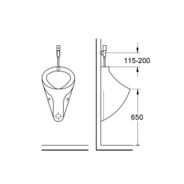 Смывное устройство Grohe Tectron (37421000) для писсуара