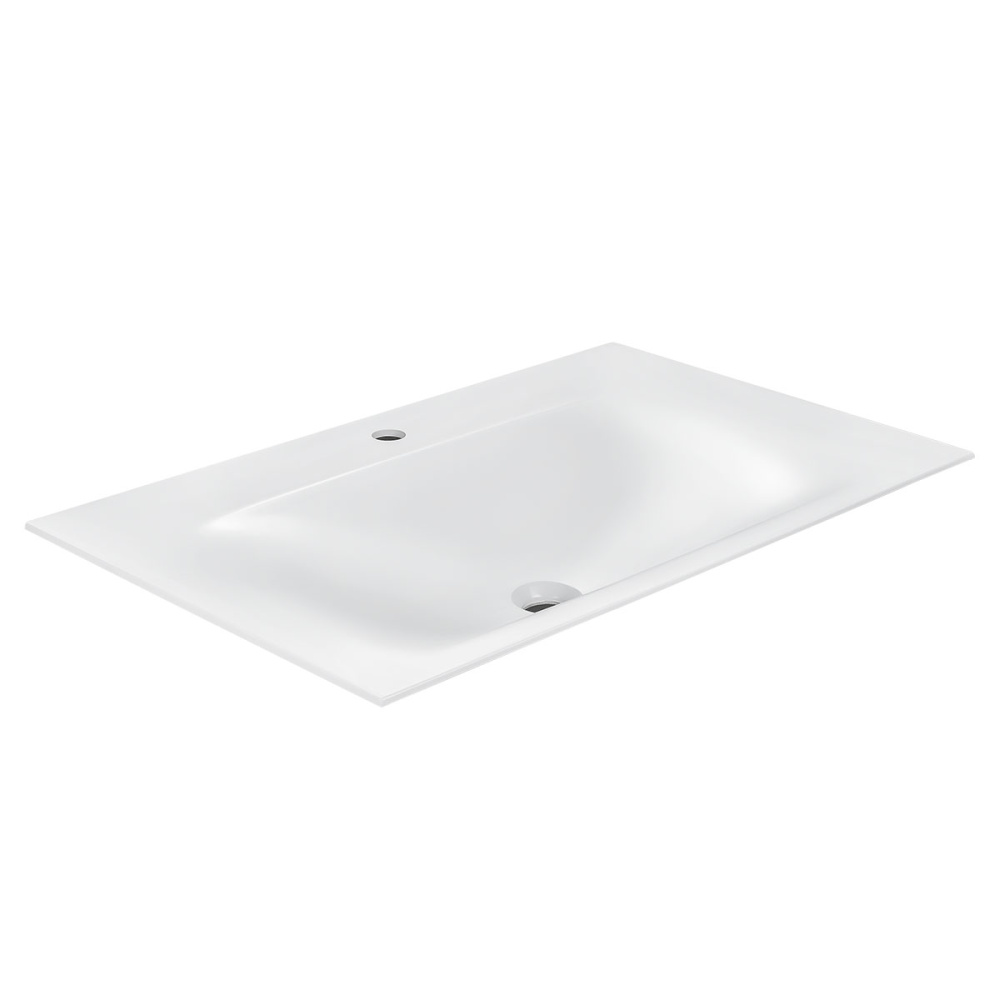 Фото Раковина из искусственного камня Vincea (VCB-1F800W) белый