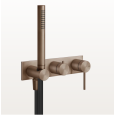 Смеситель для душа Gessi SHOWER316 54038#708, медь брашированная/шлифованная PVD (Copper Brushed PVD