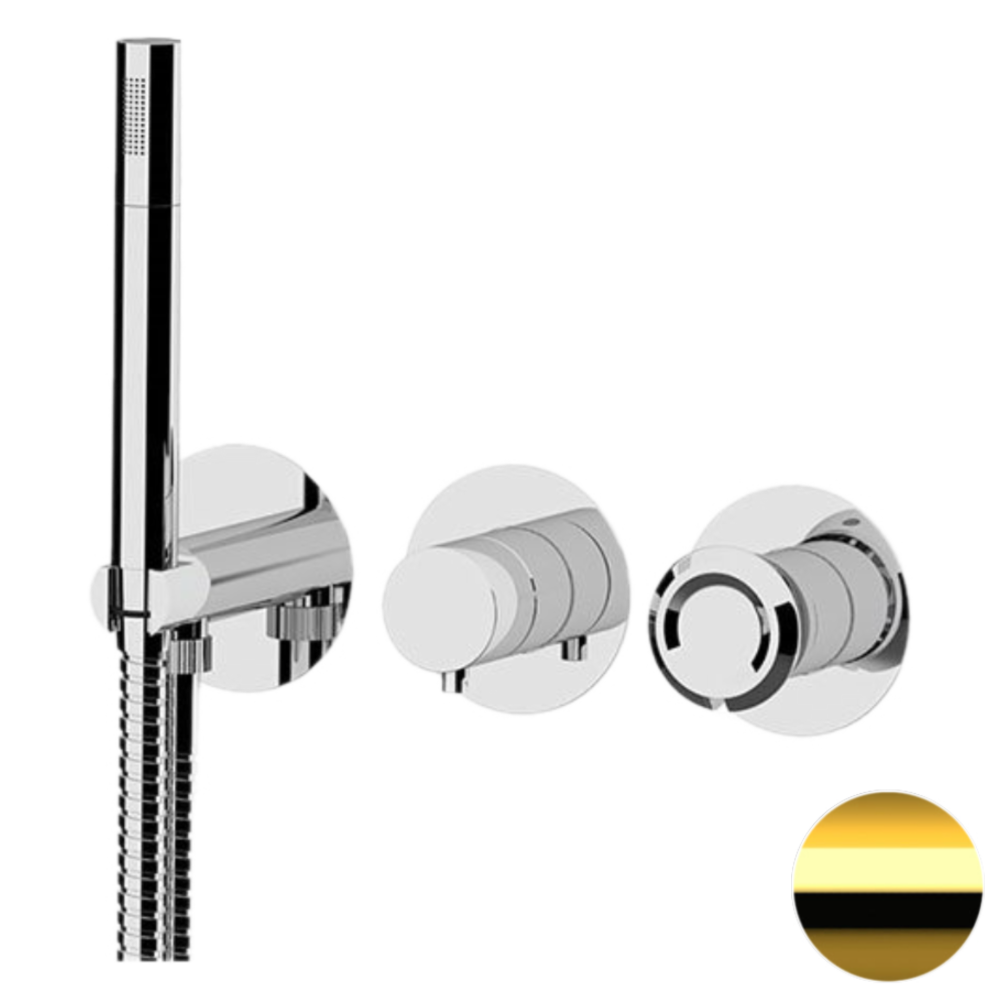 Фото Смеситель для душа Remer Element ET97D2PDO, золото глянцевое