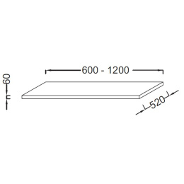 Столешница Jacob Delafon Parallel EB50-0700-E10, цвет - квебекский дуб