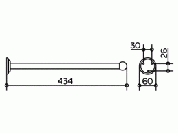 Фото Полотенцедержатель Keuco Astor 02117010000, хром