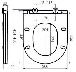 Сиденье для унитаза Am.Pm Inspire (C507853WH) белый