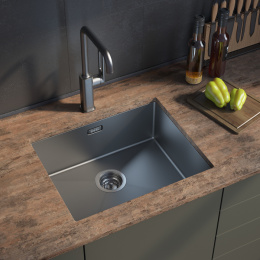 Фото Кухонная мойка Iddis Edifice, графит, 540x440 (EDI54G0i77)