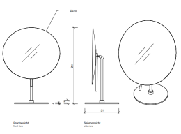 Косметическое зеркало Decor Walther Round (0122550), белый
