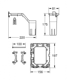 Grohe Fresh 38796000 Принадлежность для инсталляции емкость для размещения ароматических таблеток