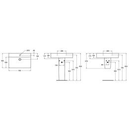 Ideal Standard Connect Cube E773801 Раковина на 70 см