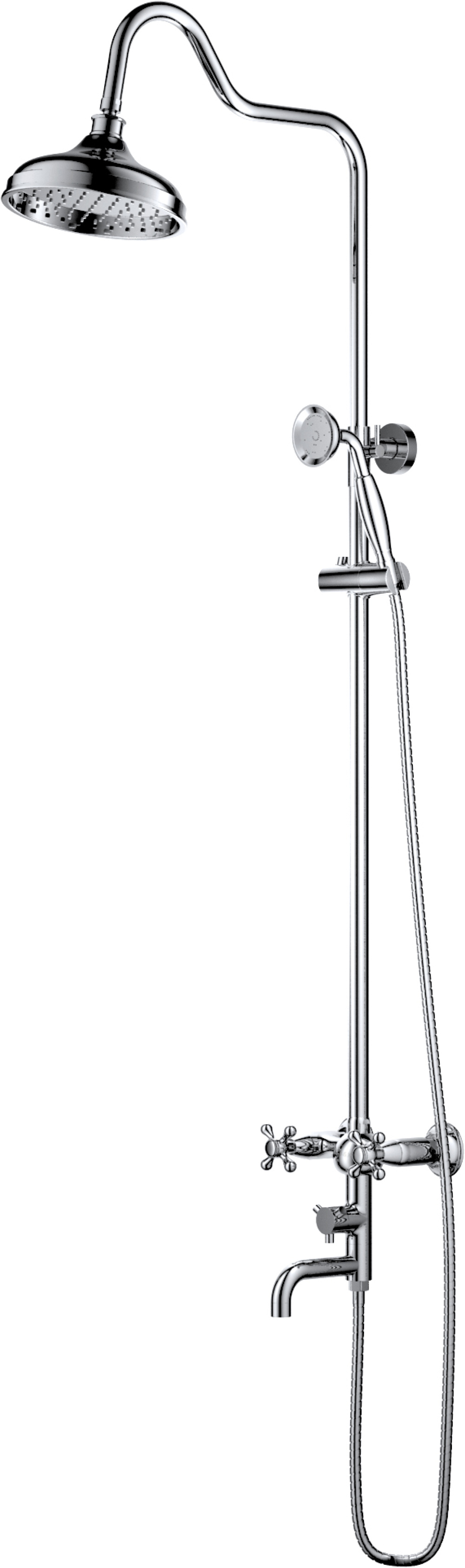 Душевая система D&K Hessen.Hercules (DA1424741D08) хром