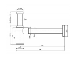 Фото Сифон для раковины F406CR FIMA Carlo Frattini
