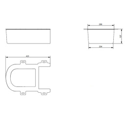 Панель Toto SG9AE0017 для унитаза, белый
