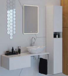 Ящик Dreja Box 60 см, 99.9100, подвесной, белый глянцевый