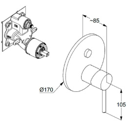 Душевая система Kludi Bozz 386585376 Белая матовая